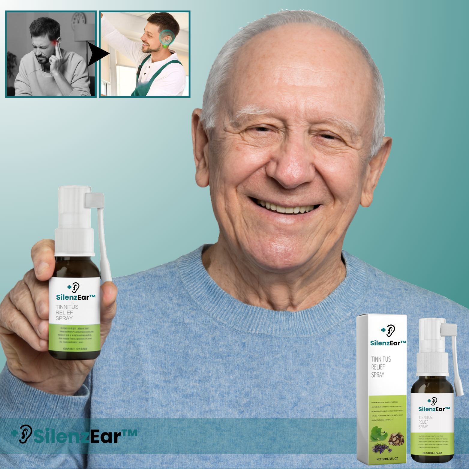 SilenzEar™ Omedelbar Tinnitus-Relief Spray