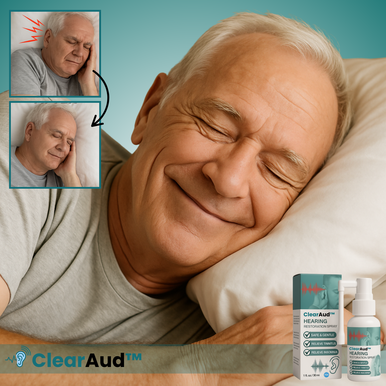 ClearAud™ Hörselåterställande Spray