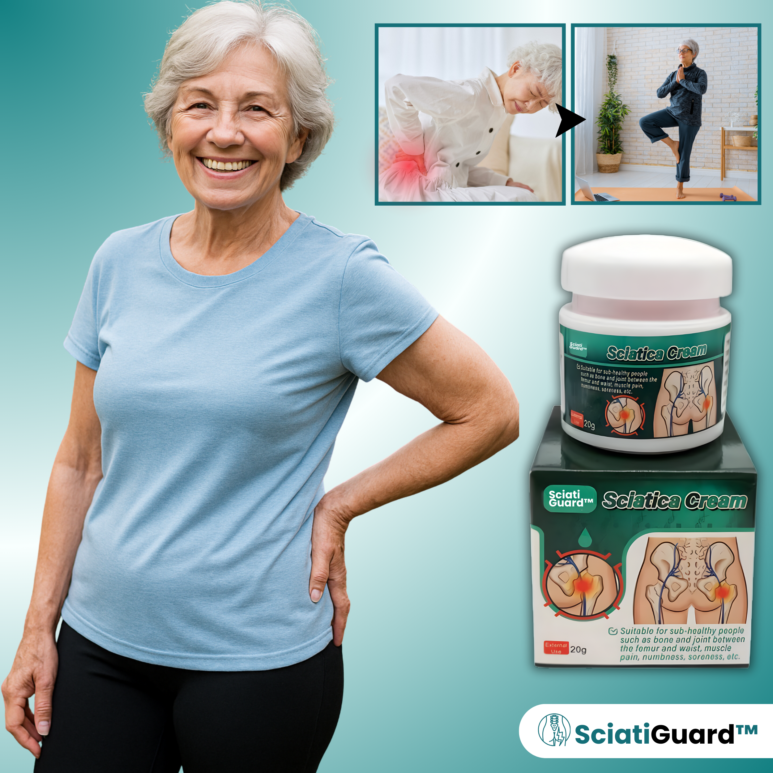 SciatiGuard™ Omedelbar nervlindringskräm