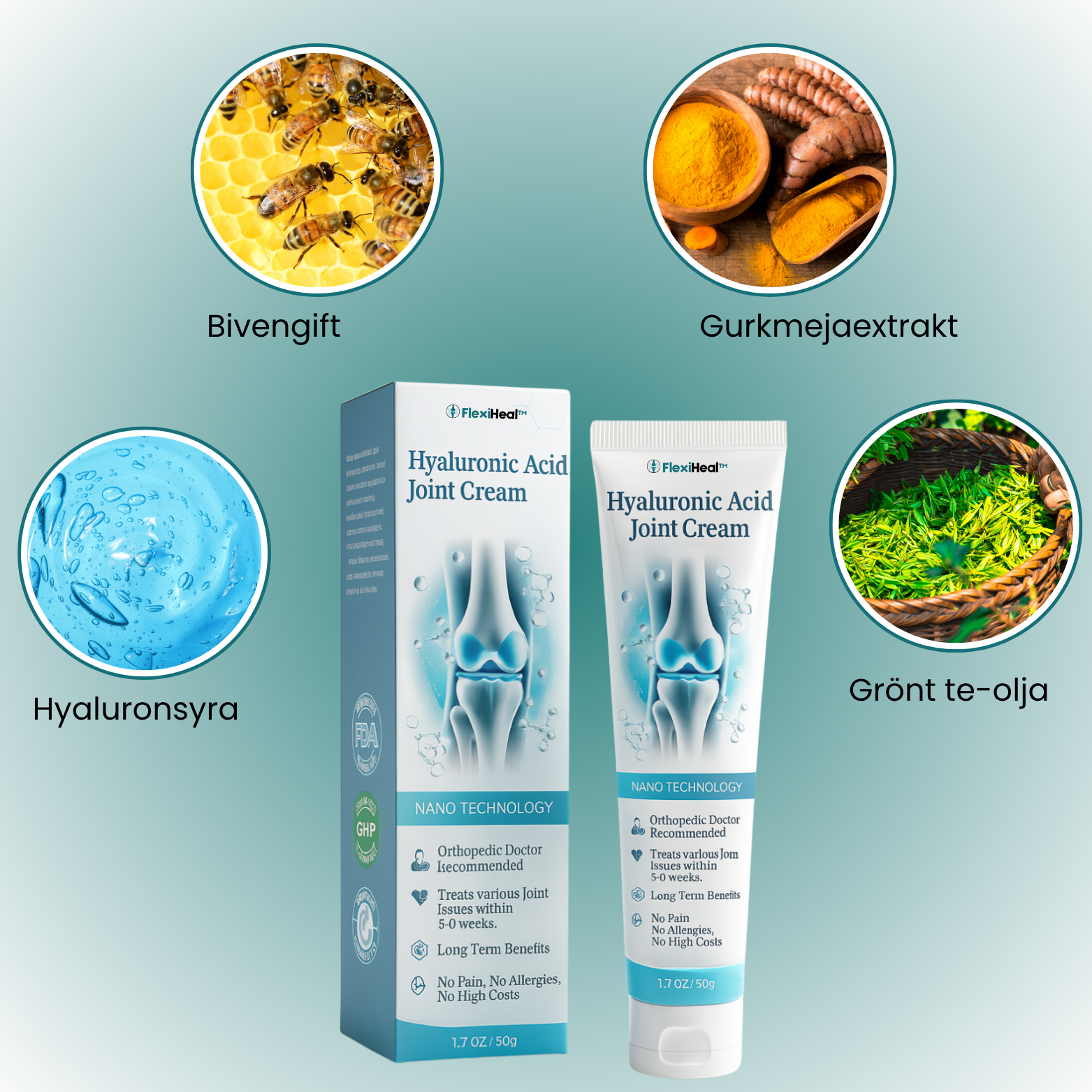FlexiHeal™ Avancerad Ledkräm