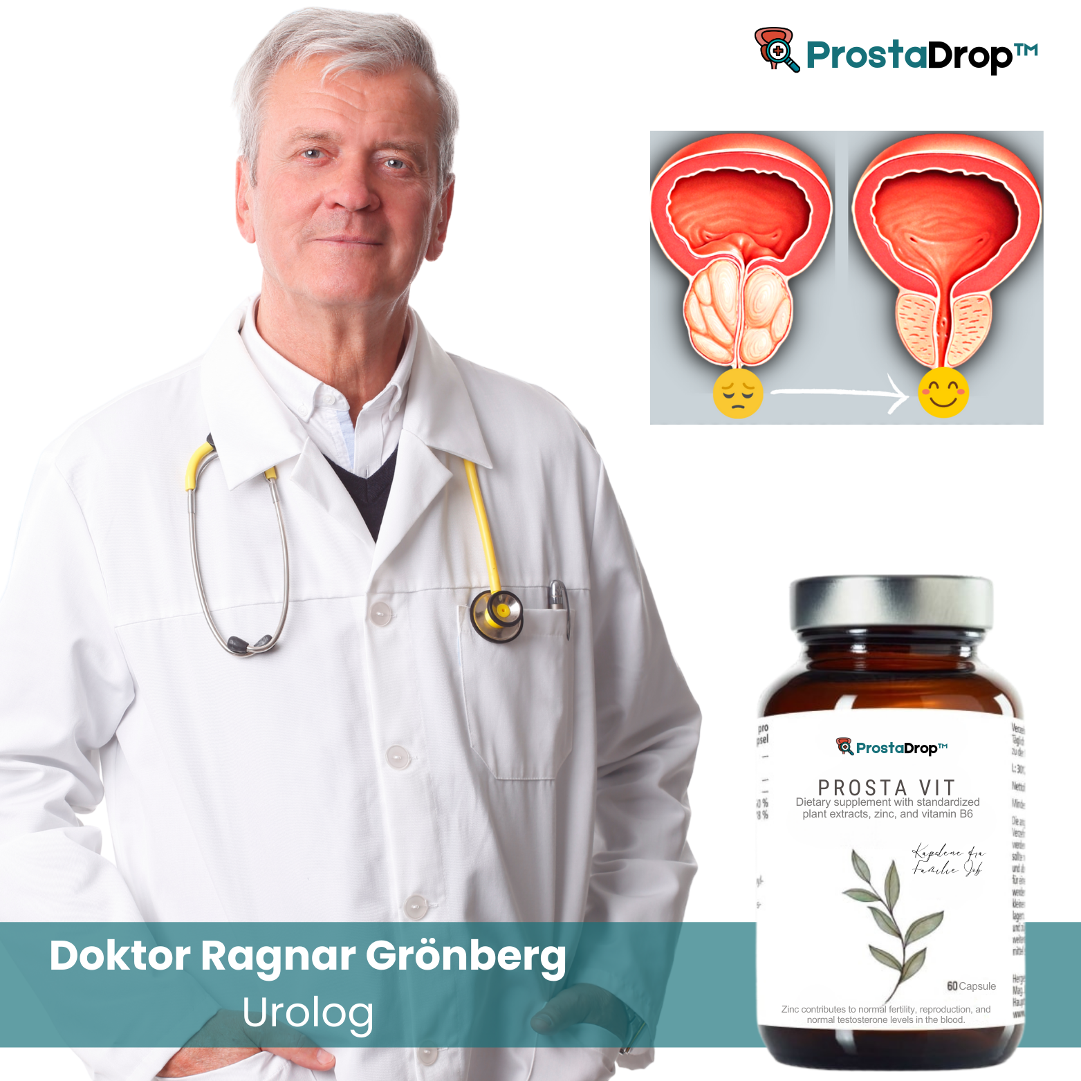 ProstaDrop™ Avancerade Prostatastödjande Kapslar
