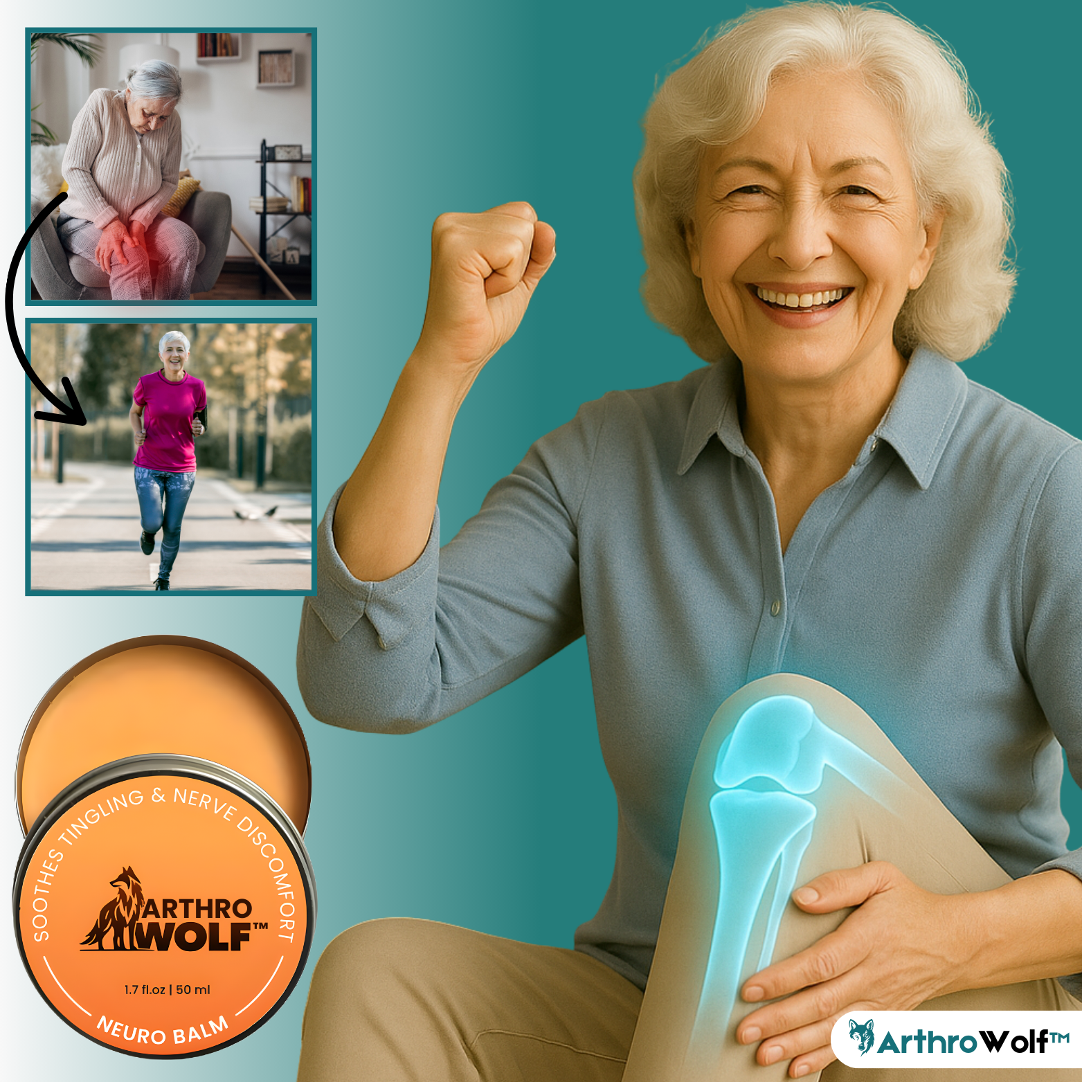 ArthroWolf™ Omedelbar Lindringsbalsam