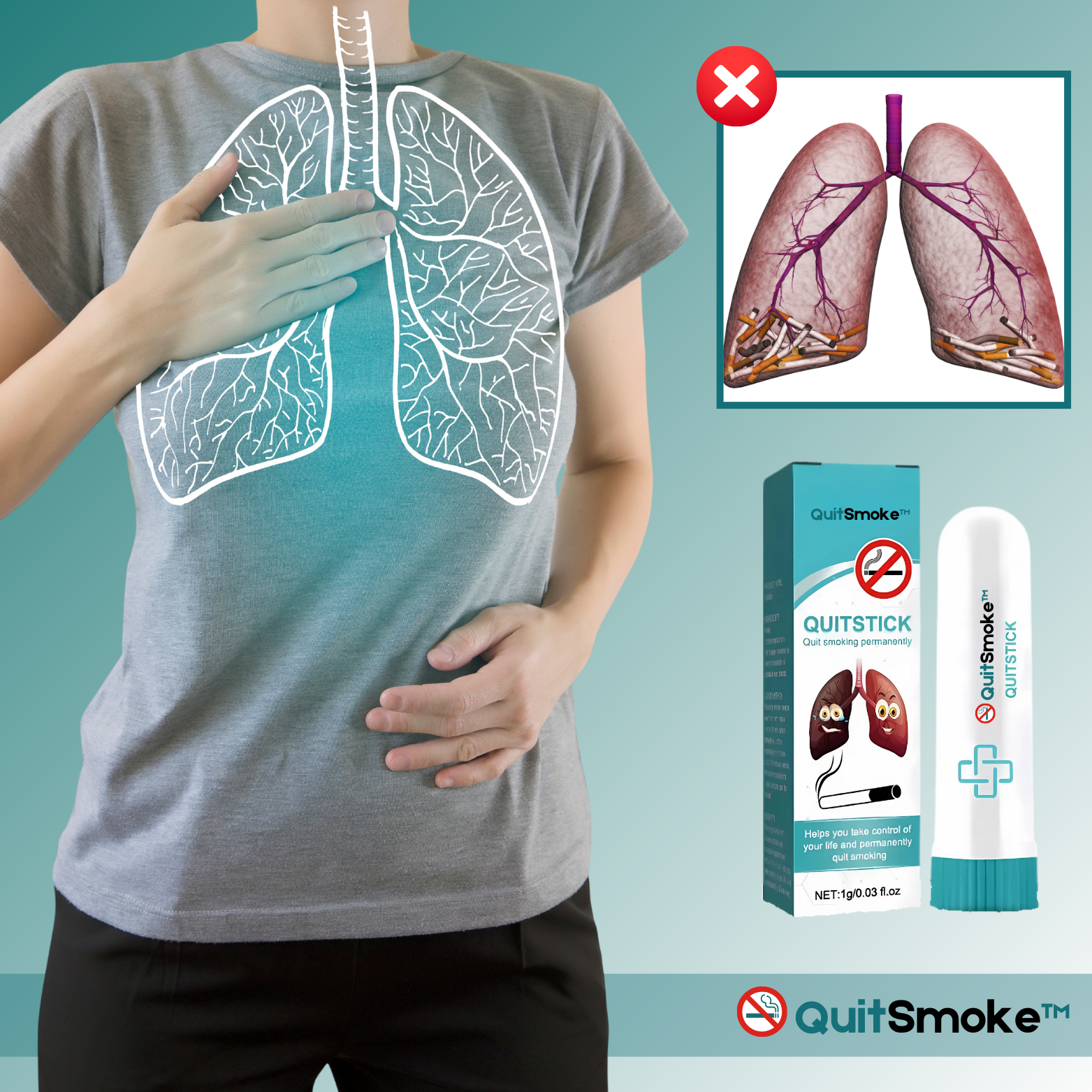 QuitSmoke™ Avancerad Sluta-Röka Inhalator
