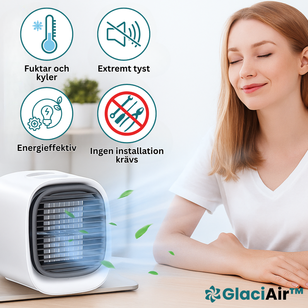 GlaciAir™ Bärbar Luftkonditionering
