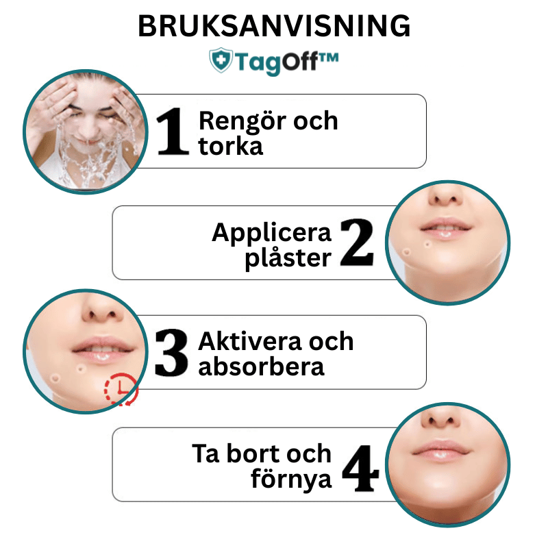 TagOff™ Plåster För Borttagning Av Hudflikar