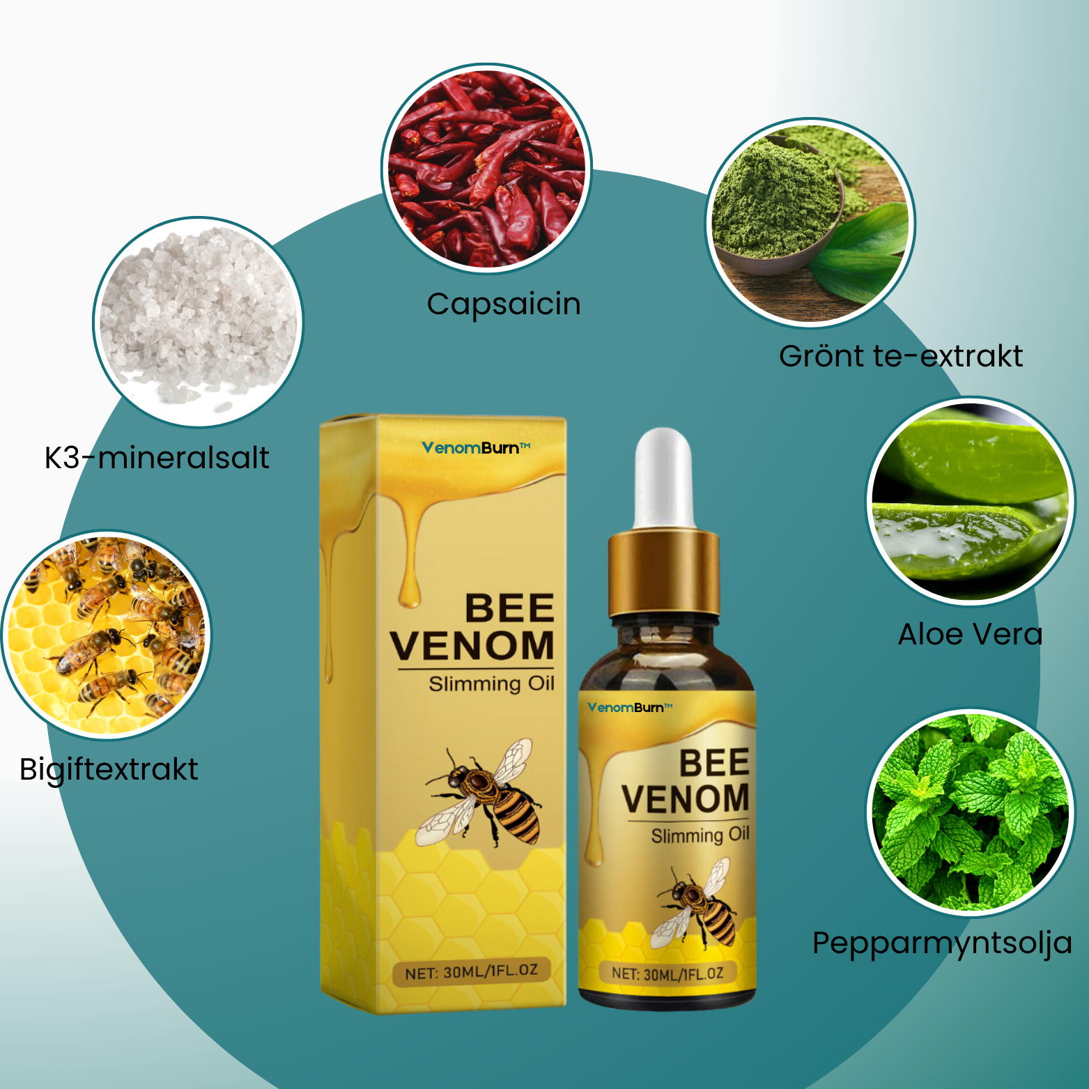 VenomBurn™ Slimmande Olja med Bigift